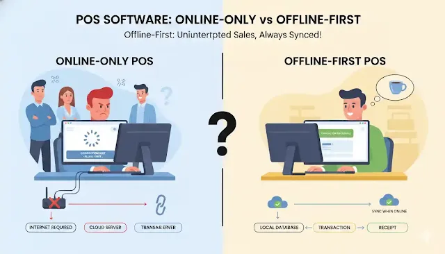 SadaPOS Offline POS Software Interface